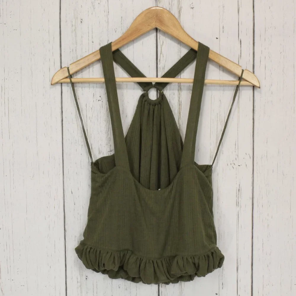 Free People Just a Fling Bubble Halter Top XS - Picture 5 of 8